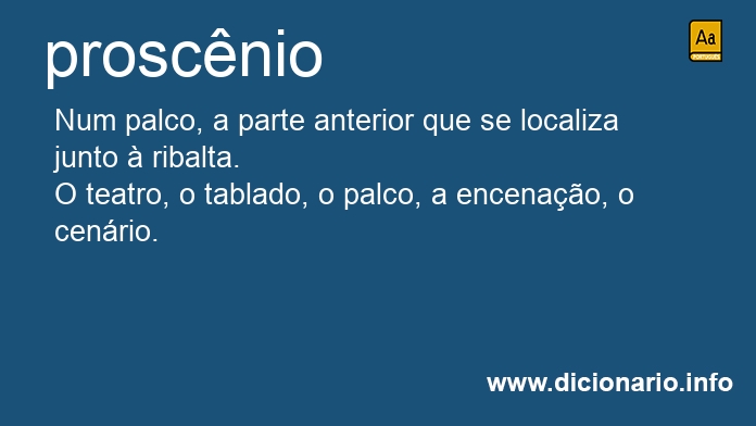 Significado de proscnios
