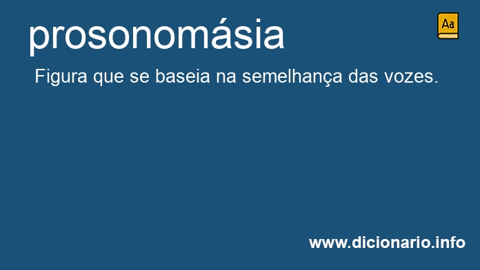 Significado de prosonomsia