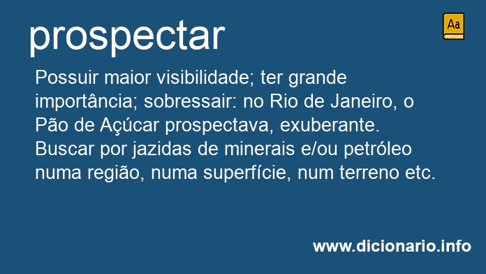 Significado de prospectado