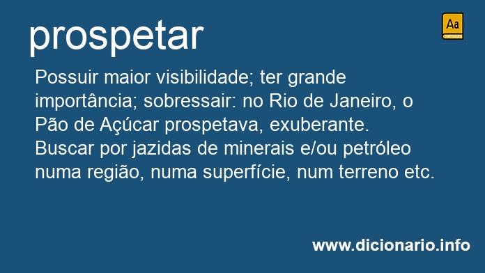 Significado de prospetado