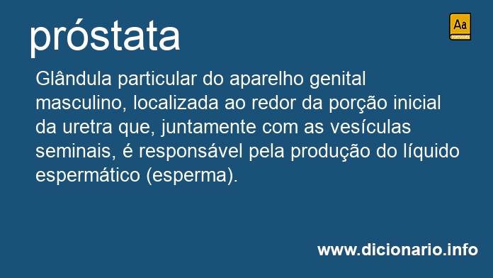 Significado de prstatas