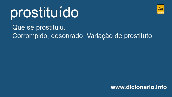 Significado de prostitudo