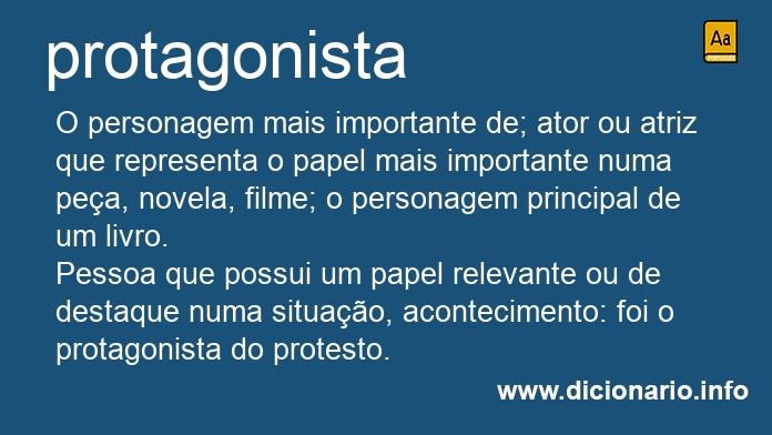 Significado de protagonistas