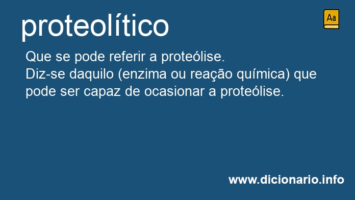 Significado de proteoltica