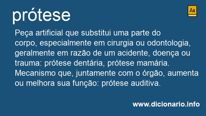 Significado de prtese