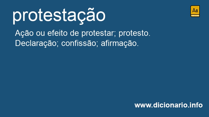 Significado de protestao