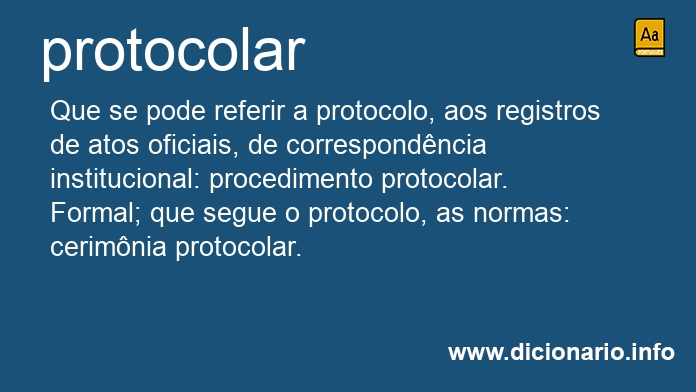 Significado de protocolas
