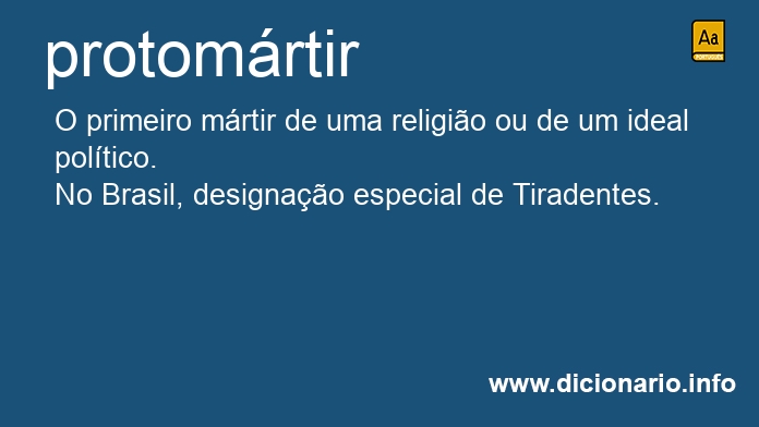 Significado de protomrtires