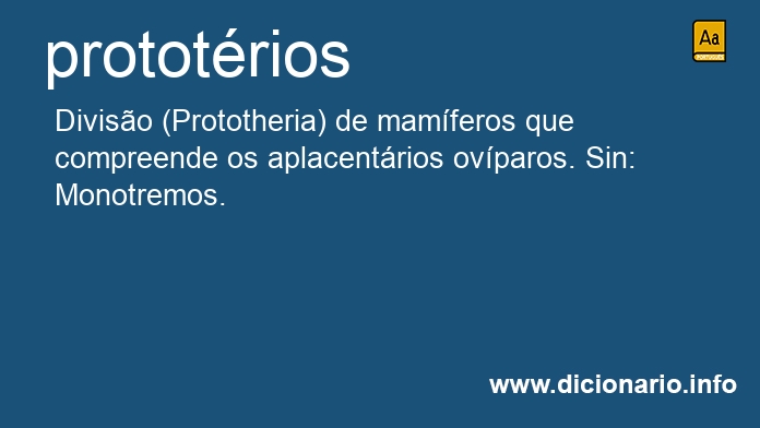 Significado de prototrios