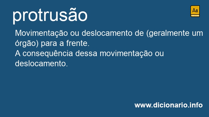Significado de protruso
