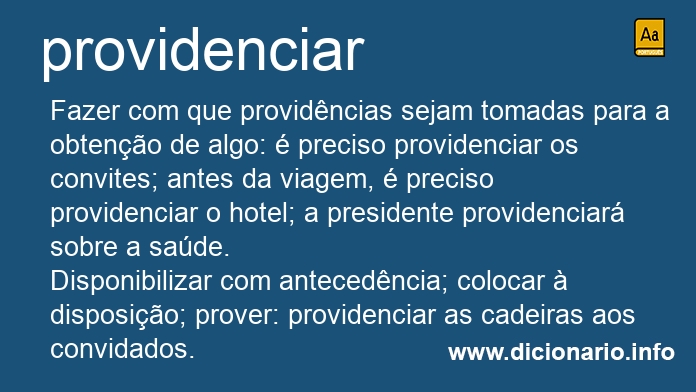 Significado de providenciais