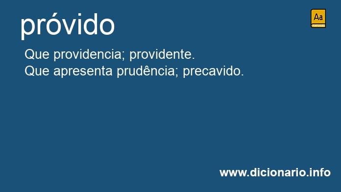 Significado de prvidos