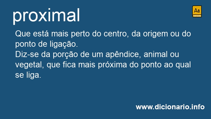 Significado de proximal