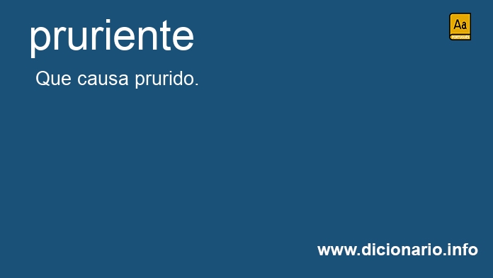 Significado de pruriente