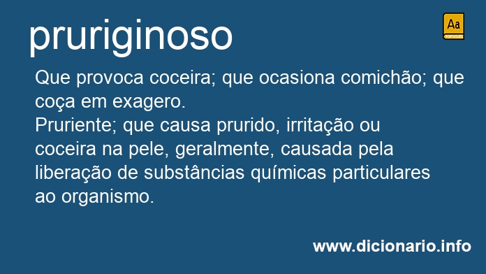 Significado de pruriginosos