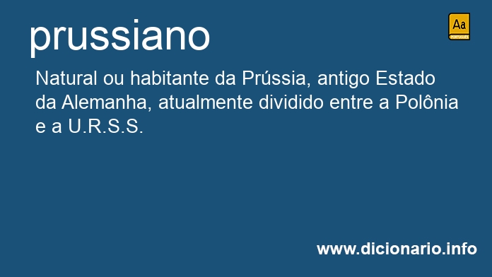 Significado de prussiana
