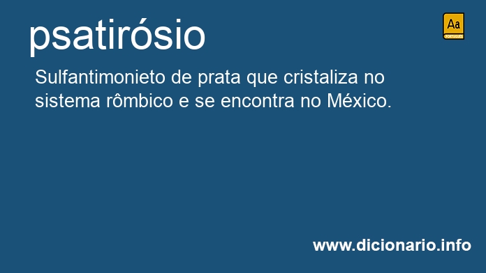 Significado de psatirsio