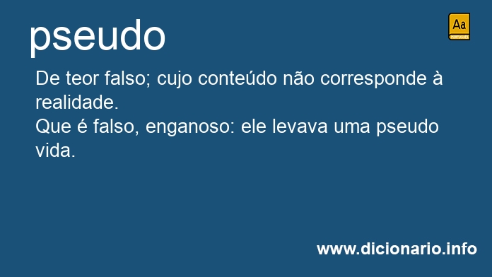 Significado de pseudo