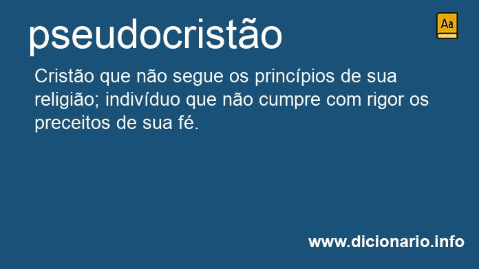 Significado de pseudocrist