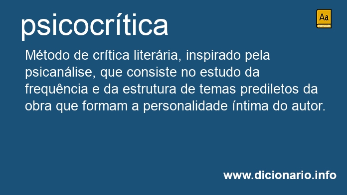 Significado de psicocrtica