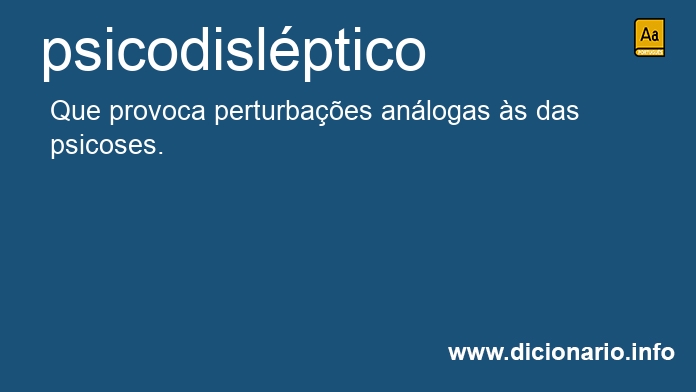 Significado de psicodislpticos