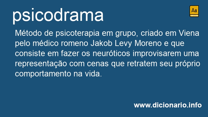 Significado de psicodrama