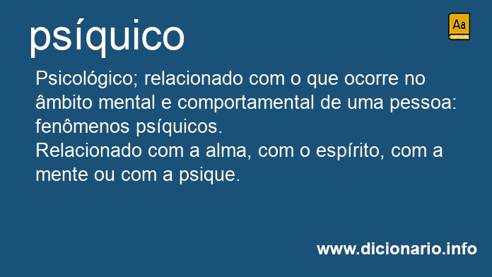 Significado de psquica