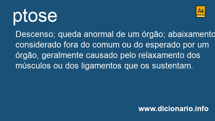 Significado de ptoses