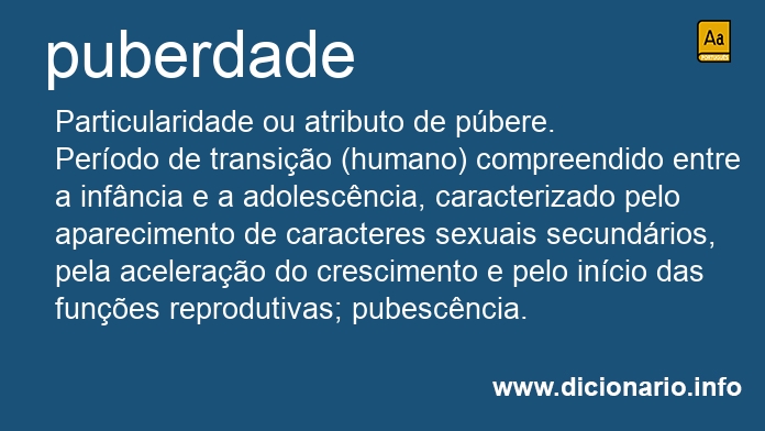 Significado de puberdade