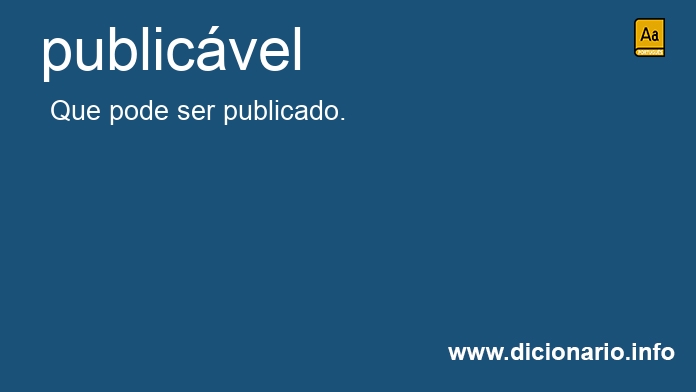 Significado de publicvel