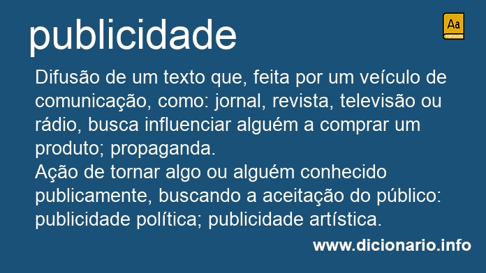 Significado de publicidade