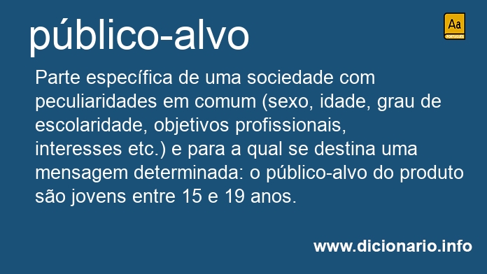 Significado de pblico-alvo