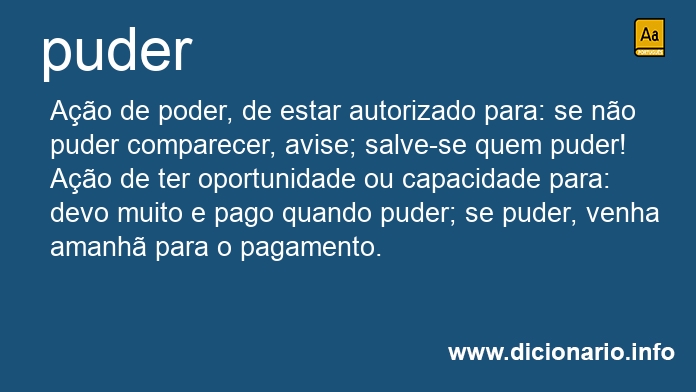 Significado de puder