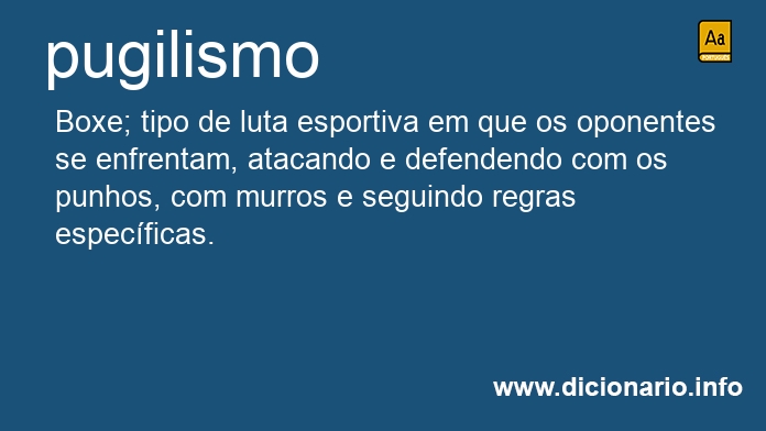 Significado de pugilismos