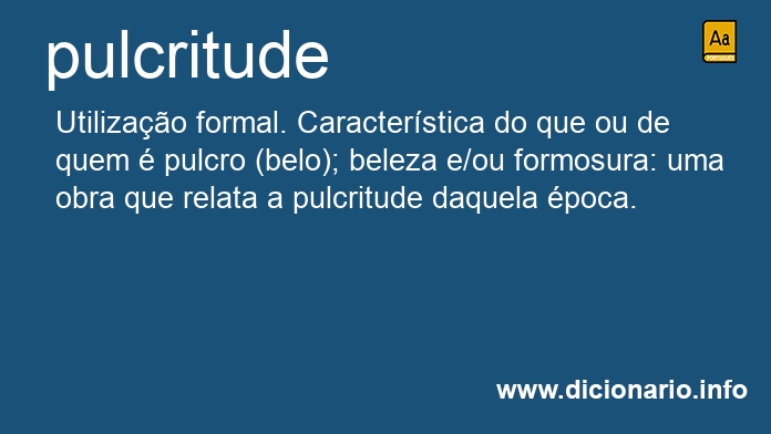 Significado de pulcritude