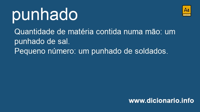 Significado de punhado