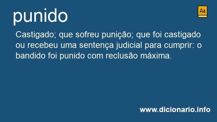 Significado de punido