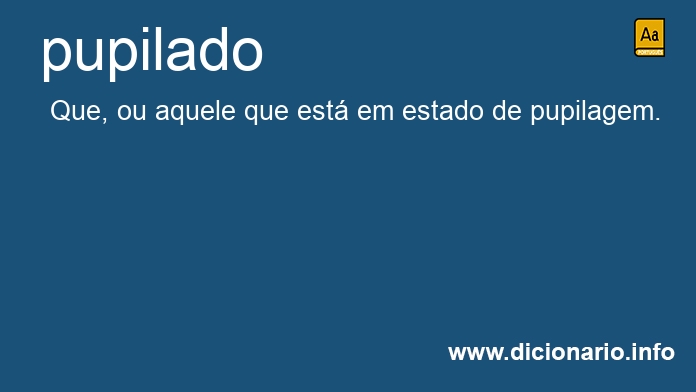 Significado de pupilado