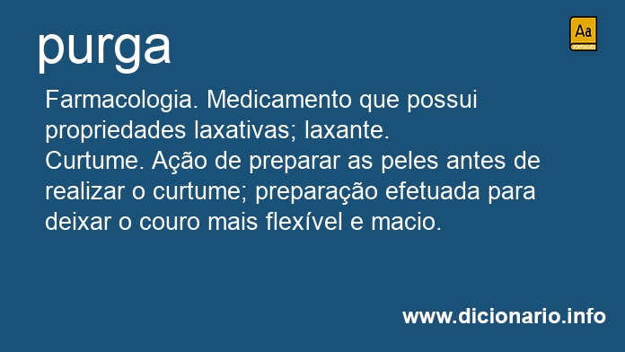 Significado de purga