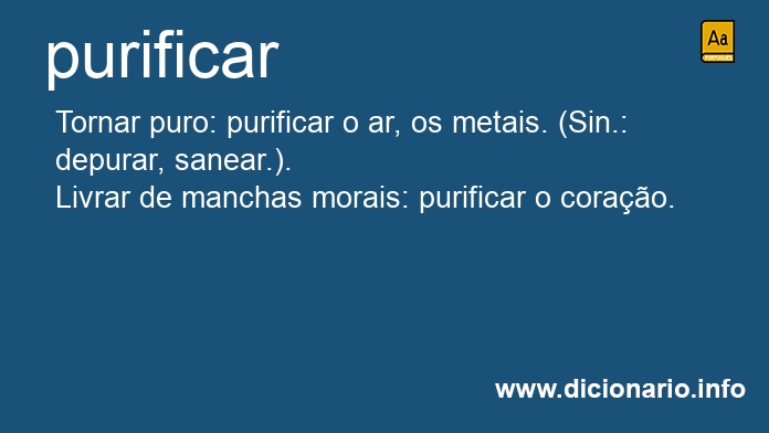 Significado de purificaras