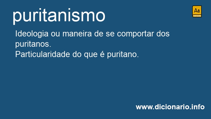 Significado de puritanismo