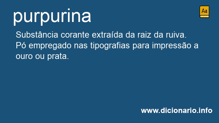 Significado de purpurina