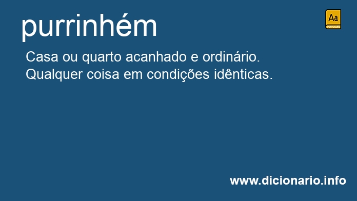 Significado de purrinhm