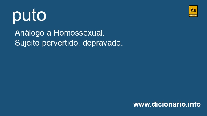Significado de puto