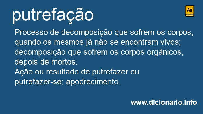 Significado de putrefao