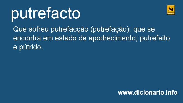 Significado de putrefacto