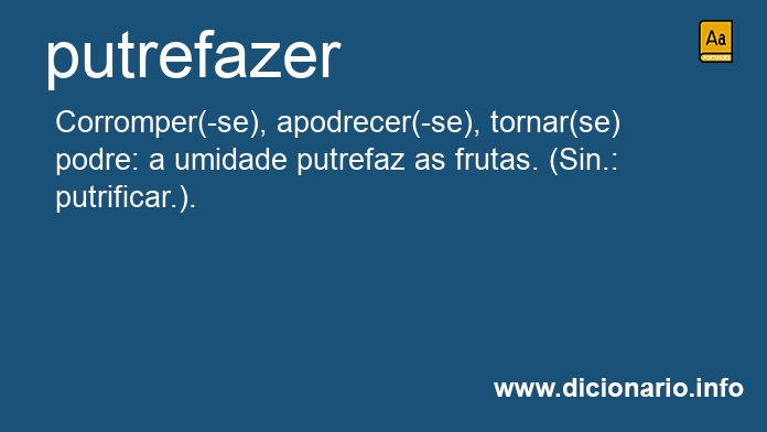 Significado de putrefaze
