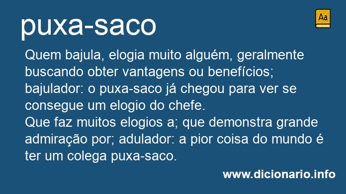 Significado de puxa-saco