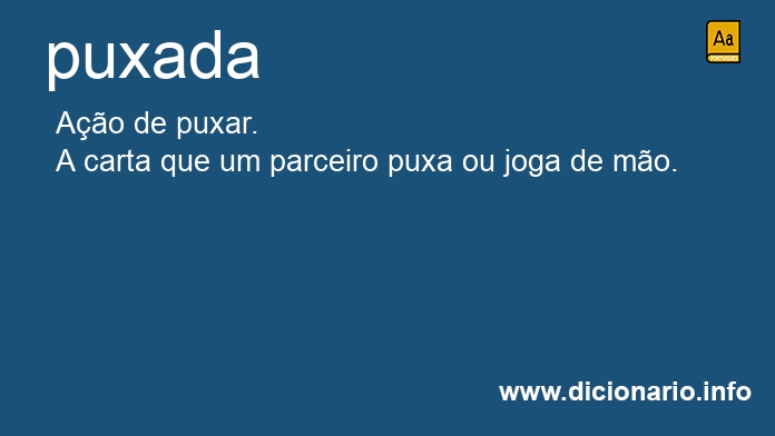 Significado de puxada