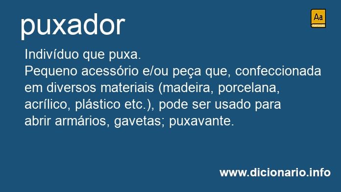 Significado de puxador